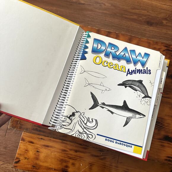 Vintage 1994 Draw Really Cool Stuff 6 Books In One Hardcover Spiral Book - Picture 2 of 15